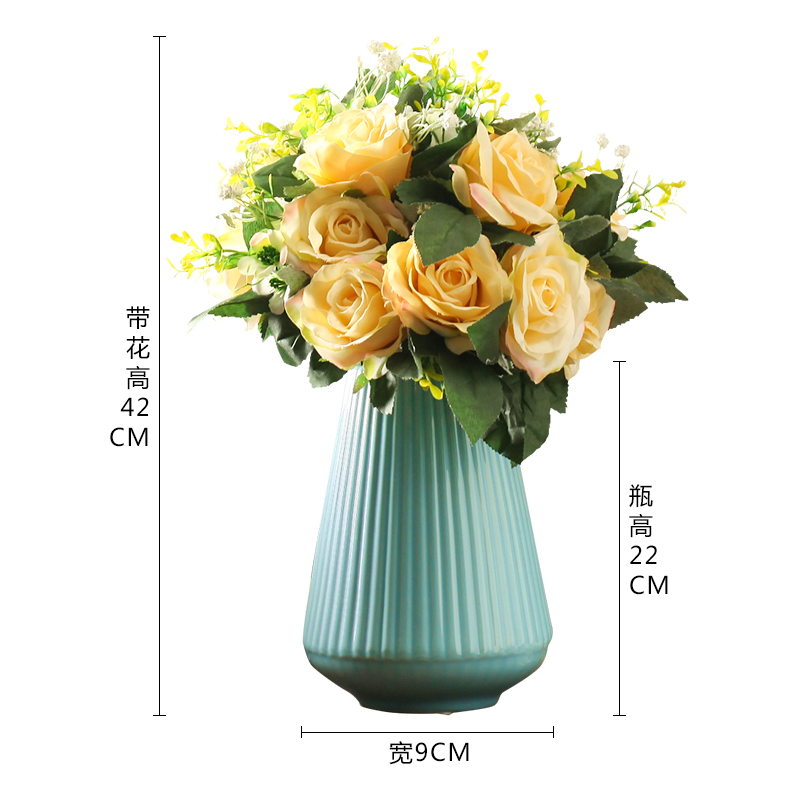 I and contracted ceramic flower vase continental sitting room TV cabinet study desktop creative home furnishing articles ornament