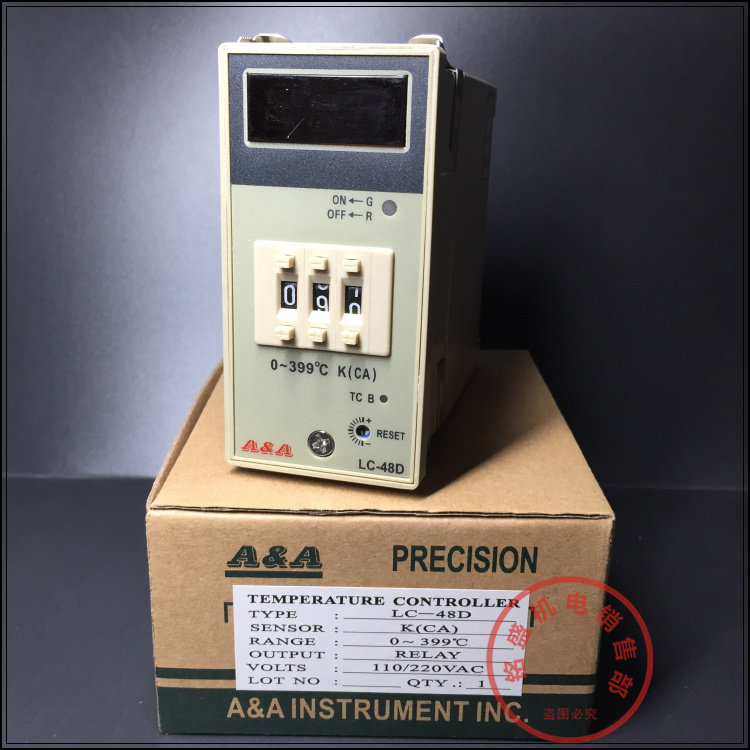 AA digital display thermostat thermostat LC-48D temperature controller K type 0-399 degrees