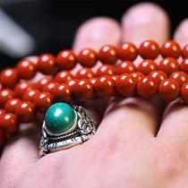 Ziyun Hui South Red Agate Waxi Material 108 Wen Play Rosary Beads