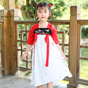 Trẻ em cô gái váy Trung Quốc cổ đại váy siêu cổ tích công chúa hoa anh đào mùa xuân và mùa thu 12 tuổi cô gái mùa hè đầm đầm váy Tang