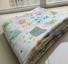 Одеяло 出口床品外贸四层纯棉纱布单人 儿童夏凉空调被100*150/150*190cm