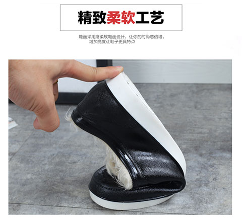 Giày đi mưa nam mùa đông giúp đỡ cộng với nhung cotton ấm không thấm nước giày nhà bếp cao su chống trượt giày nông miệng gân gót lạnh giày đi mưa cao cấp