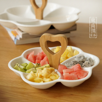 Creative Dried Fruit Ceramic Sub SNACK REFRESHMENT PAN HAND CARRIED SIX-G CAFÉ SIZE FRUIT PAN PETAL DISH DISH