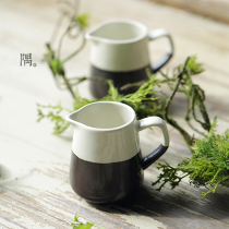 Day-style tail single black and white ceramic tea set Water with size tea kettle size Milk Cup Water Cup Blemish