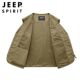 JEEP Jeep vest men's spring and autumn thin outdoor work vest multi-pocket fishing quick-drying photography vest jacket