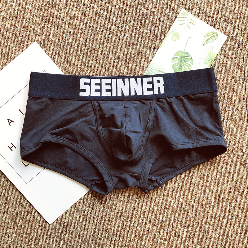 Đồ lót nam 3 chất liệu cotton Màu đơn giản và thoải mái thể thao nam boxer Quần short bó sát vuông nội y cao cấp