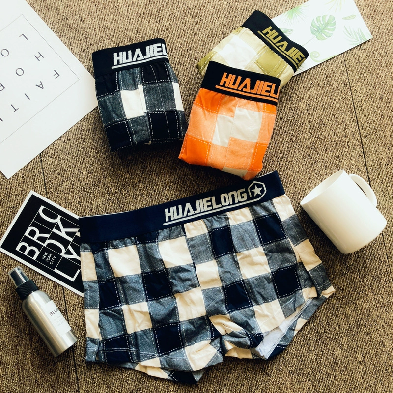 Cotton Quần lót nam Giới trẻ Tide Quần nam Aro Quần mid-Eo Quần lót kẻ sọc Thoải mái thoáng khí Thể thao Nene quần lót thể thao