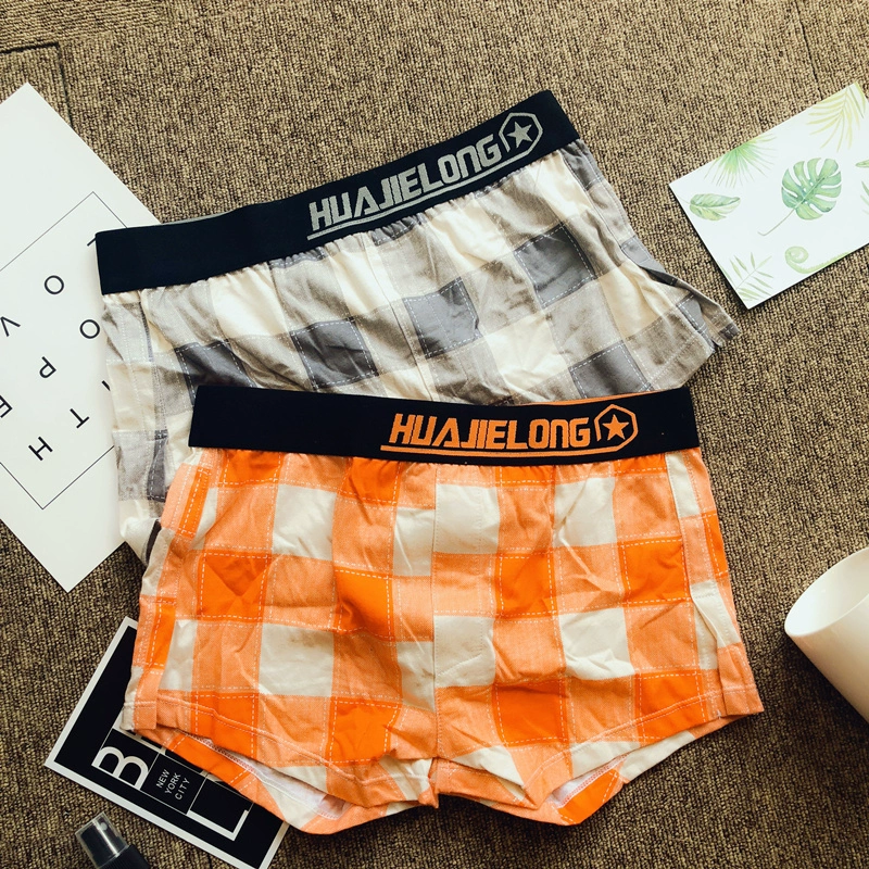 Cotton Quần lót nam Giới trẻ Tide Quần nam Aro Quần mid-Eo Quần lót kẻ sọc Thoải mái thoáng khí Thể thao Nene quần lót thể thao