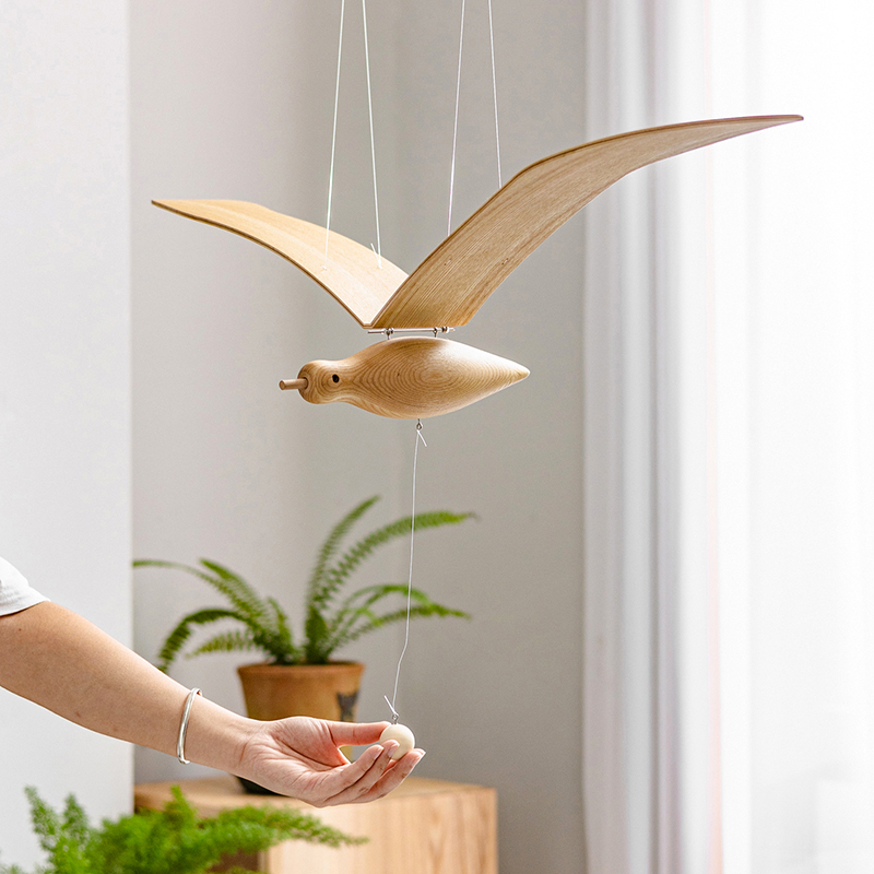 Flying Seagull Living Room Balcony Bay Window Hanging Ornament Children's Room Artistic Creative Wooden Bird Hanging Decoration Flying Seagull Living Room Balcony Bay Window Hanging Ornament Children's Room Artistic Creative Wooden Bird Hanging Decoration