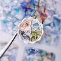 (Finished fire paint coin) Weather puzzle color set fire paint finished product) Wedding invitation envelope mouth decoration) Hand account element