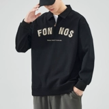 Весенняя осенняя толстовка с молнией, утепленный демисезонный лонгслив, футболка polo, на молнии