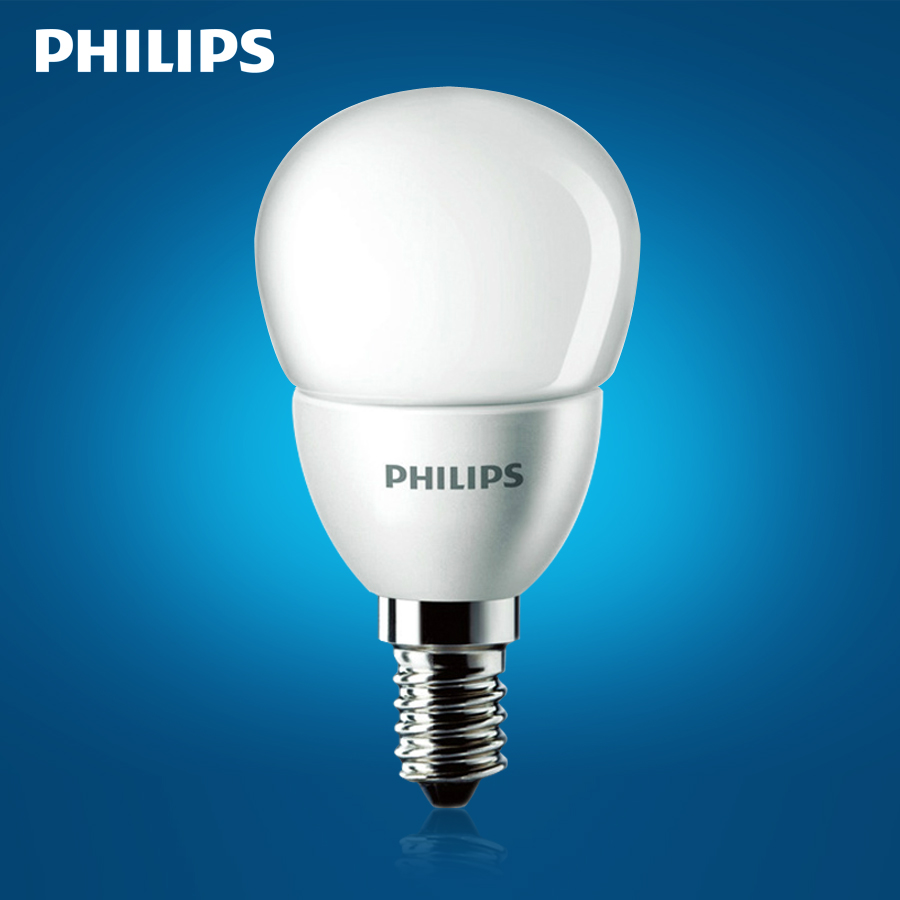 Philips led small bulb 3W spherical energy saving lamp E14 small screw mouth transparent LED bulb spherical warm light white light