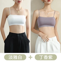 Элегантный белый+гвоздичный фиолетовый [Tube Top Model]