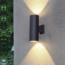 Outdoor double-headed wall lamp led European-style modern simple courtyard waterproof outdoor stairs exterior wall balcony up and down spotlight