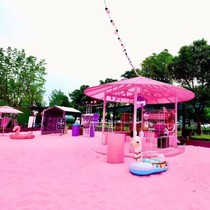 Shake Soundnet Red Pink Sand Scenic Area Playground Wedding Handpainted Decorated Beach Sand Sintering Color Sand Children Sand Painting