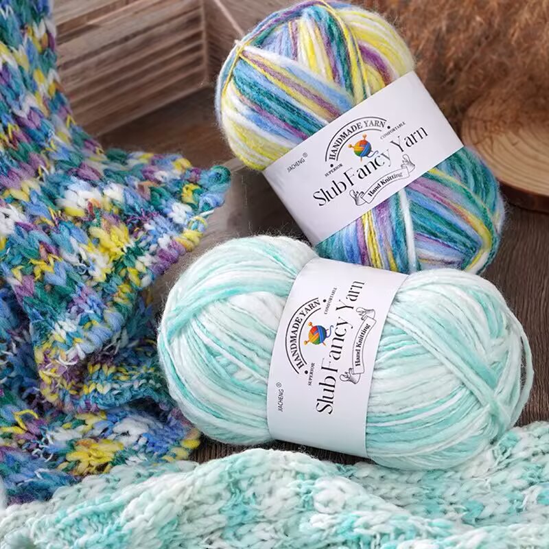 New Product: Big Ball of Yarn, Gradient Dyed Wave Yarn, Soft and Skin-Friendly, Suitable for Handmade Knitting of Coats and Scarves New Product: Big Ball of Yarn, Gradient Dyed Wave Yarn, Soft and Skin-Friendly, Suitable for Handmade Knitting of Coats and Scarves