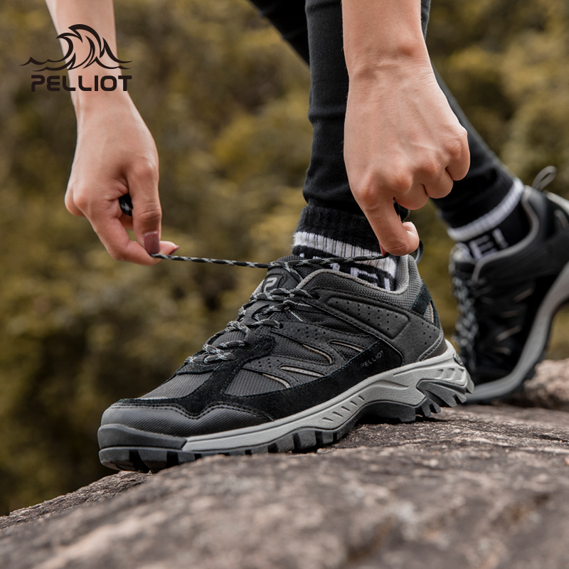 Percy and outdoor low-cut hiking shoes new autumn men's and women's warm non-slip sports shoes wear-resistant cowhide hiking shoes