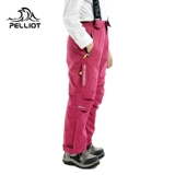 伯希和户外儿童冲锋裤 男女童防水保暖透气抓绒可拆卸登山冲锋裤