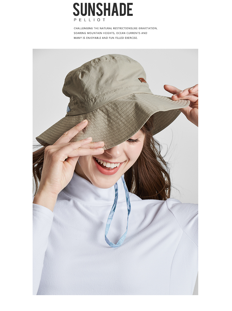 Pháp Pelliot và thể thao ngoài trời cap mùa hè kem chống nắng câu cá ngư dân hat thoáng khí dù để che nắng đi du lịch nón mặt trời nón thể thao xe đạp