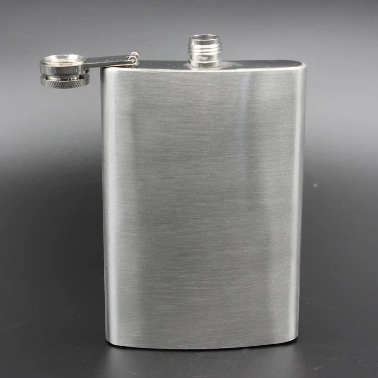 9 ounce thép không gỉ nhỏ hông bình rượu kinh doanh quà tặng xách tay ngoài trời kim loại cầm tay rượu vang Nga nam - Rượu vang