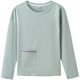 Long-sleeved pajama top single-piece women's winter T-shirt home wear spring and autumn pure cotton loose large size cotton home wear thick style