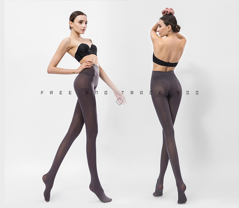 3 cặp vớ Langsha pantyhose nữ chống móc mùa xuân và mùa thu nhung dày cơ sở vớ đen giảm béo vớ chân