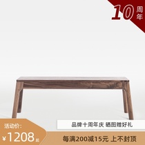 And wood Nordic simple Beech cherry black walnut Full solid wood shoe change bench Restaurant bench YZ040