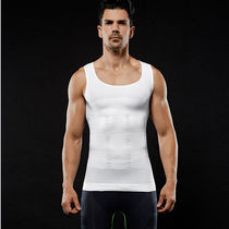 Mens vest slimming corsets belly vest underwear corset waist reduction beer belly short-sleeved big belly corset strong