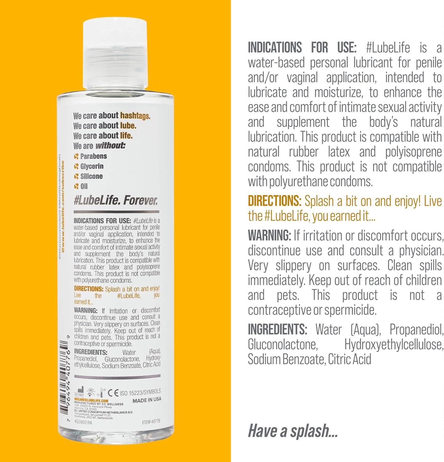 Water Based Personal Lubricant 240ml Genuine Lube Life - Taobao product photo 6