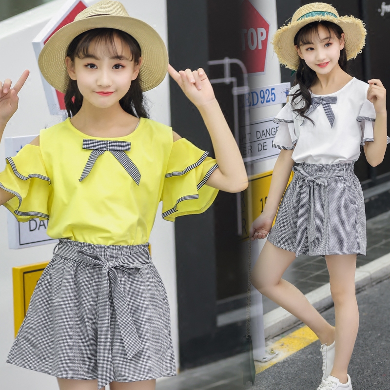 Toyye Mainland China Class B Summer Dress New Set Children's Wear Chiffon Fashion Foreign Style Clothes Girl Two-Piece Set