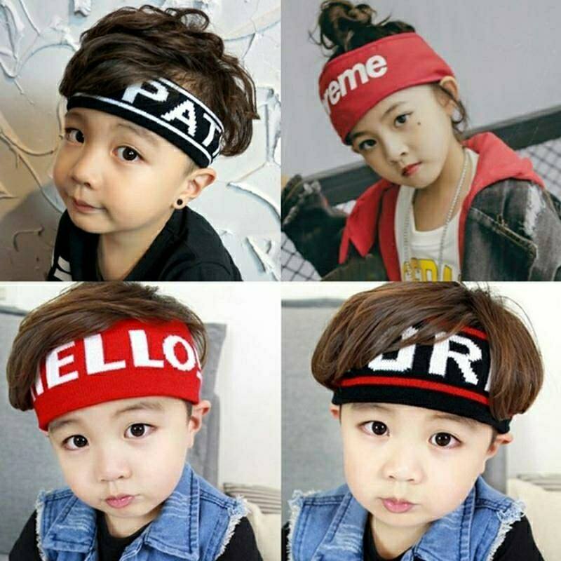 next alice Children's sports headband Boys perform basketball headband Girls foreign school sweat-absorbing hairband headband