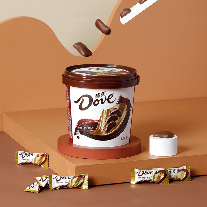 Dove 德芙 香浓黑巧克力 480g*3桶（共240颗）天猫优惠券折后￥104.8包邮 丝滑牛奶巧克力组合可选