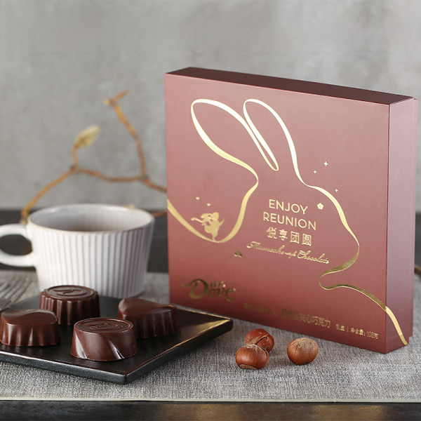 DOVE 德芙 巧克力夹心月饼礼盒 天猫优惠券折后￥49.9顺丰包邮（￥89.9-40）