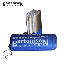 BartoniseN outdoor waterproof aluminum membrane mat moisture-proof mat camping tent mat padded and widened picnic mat