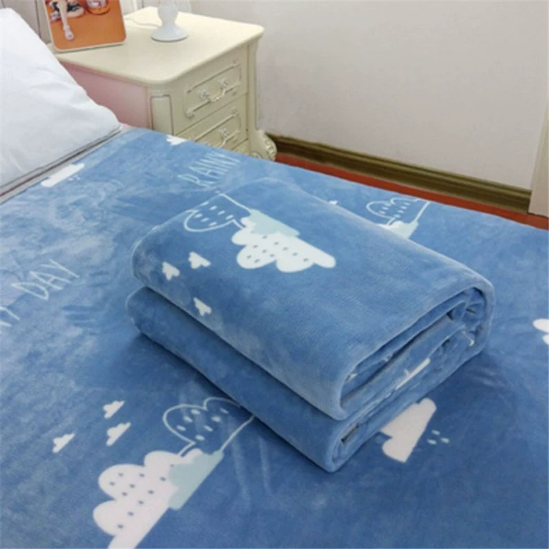 Cộng với tấm nhung dày mùa đông ấm áp nhung san hô chăn chống trượt phần mỏng flannel lớn đôi chăn mat - Khăn trải giường