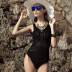 Tim Po Qi ngực nhỏ tụ tập áo tắm nữ bảo thủ che bụng áo tắm gợi cảm nữ Slim mỏng áo tắm tam giác Xiêm - Bộ đồ bơi One Piece đồ bơi nữ một mảnh Bộ đồ bơi One Piece