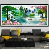 Вышитая линия печати с вышивкой Cross -STITCH 2019 Новая гостиная Home и Wanshu Xing Landscape Paint