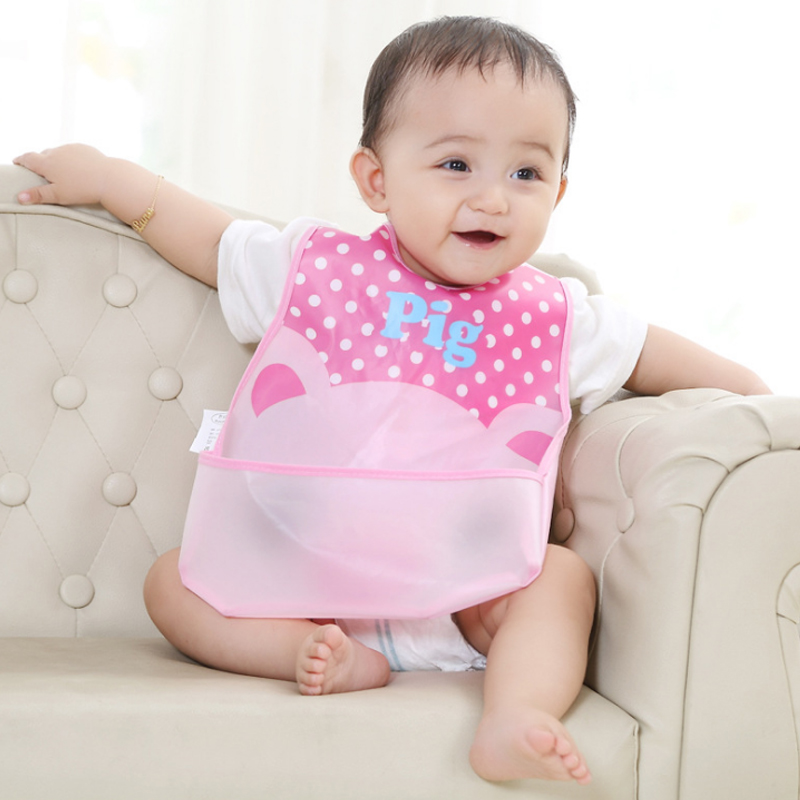 Angel baby Infant children cartoon waterproof large bib Bib Newborn leave-in saliva towel eating bib