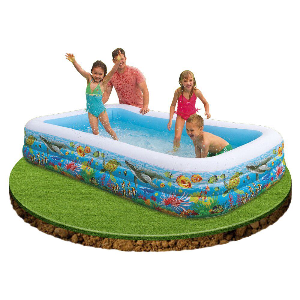 INTEX Tropical Fish Family Inflatable Pool Oversized Children's pool Children's paddling pool Ball pool