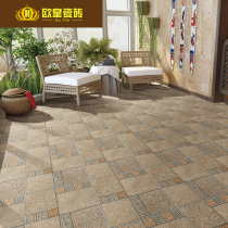 Villa Platform Garden Courtyard Tile Balcony Vintage Antique Brick Matte Outdoor Non-Slip Floor Tiles 400x400