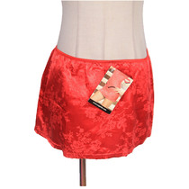 W64 new girl Red sexy hot black embroidered hip skirt temptation female skirt polyester size