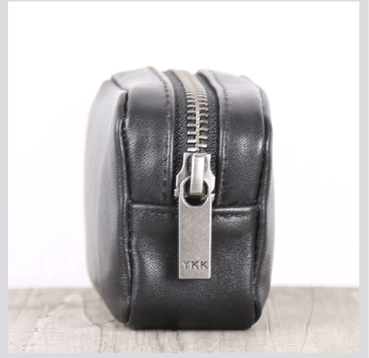 Da bò handmade ví tiền xu thẻ gói túi dữ liệu cáp dữ liệu đồ lặt vặt mini túi lưu trữ - Ví tiền ví cầm tay lv