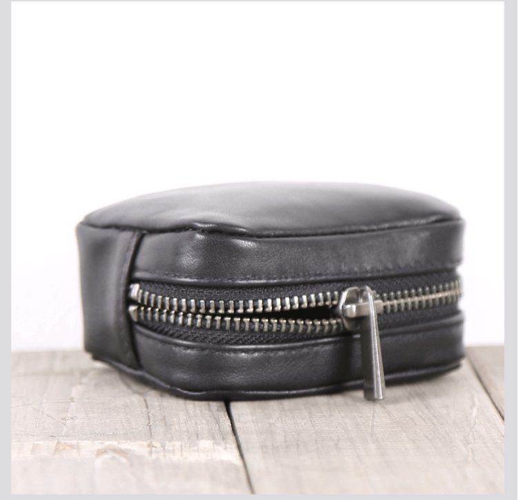 Da bò handmade ví tiền xu thẻ gói túi dữ liệu cáp dữ liệu đồ lặt vặt mini túi lưu trữ - Ví tiền ví cầm tay lv