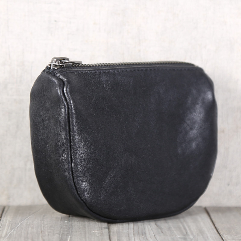 Deep Mountain Nine Bull Leather Zero Wallet Storage Pouch Genuine Leather Leather Purse wallet Carpack Original design