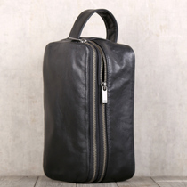 Nine virgins in the mountains mens first layer cowhide clutch leather casual leather handbag original design