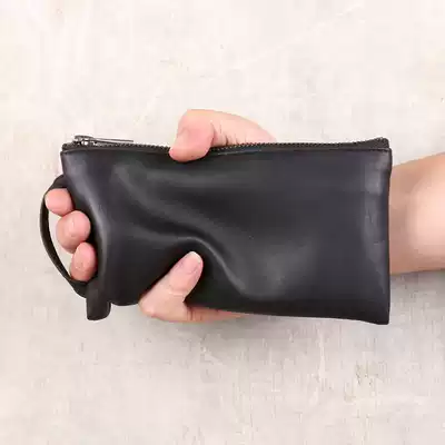 Deep mountain nine sheep leather horizontal wallet wallet wallet card bag mobile phone bag leather leisure storage small bag men and women's