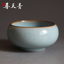 Seeking the Tianqing Ru kiln artisanal personal cup single cup of Ru State origin Zhengzong Porcelain Tea Tea Cup