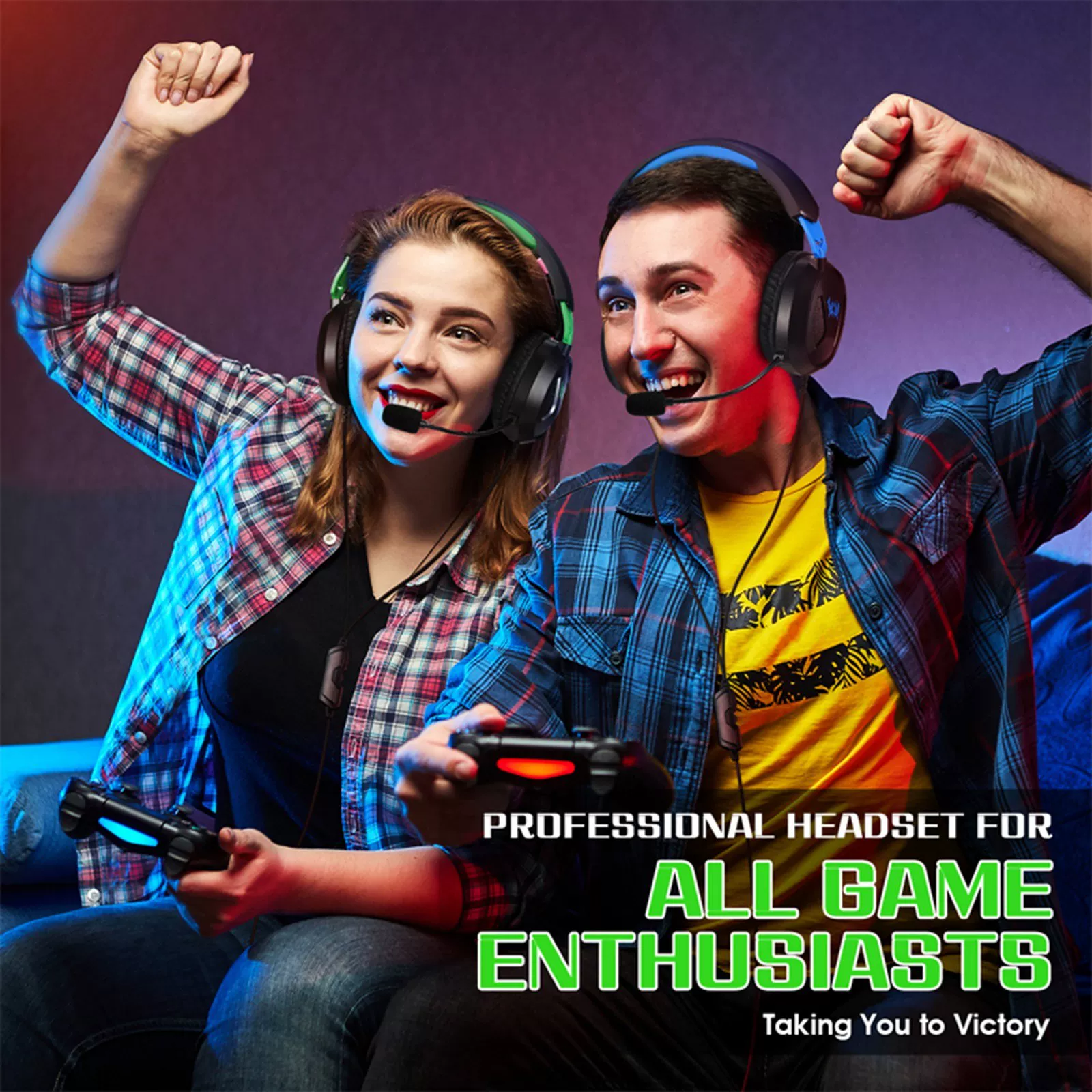 3.5mm Wired Gaming Headset Game Headphones with Microphone - Игровая гарнитура проводная 3.5 мм с микрофоном