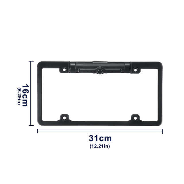 American European License Plate Frame Digital WIFI Rear Vi