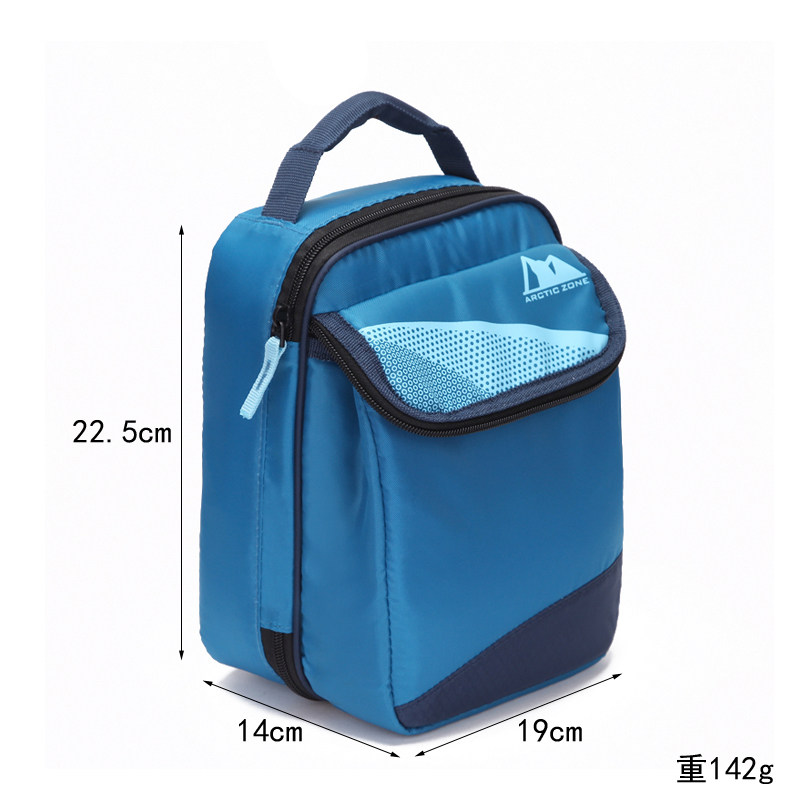 Thickened portable double-layer bento insulation bag Bento bag Lunch preservation bag Waterproof insulation ice bag